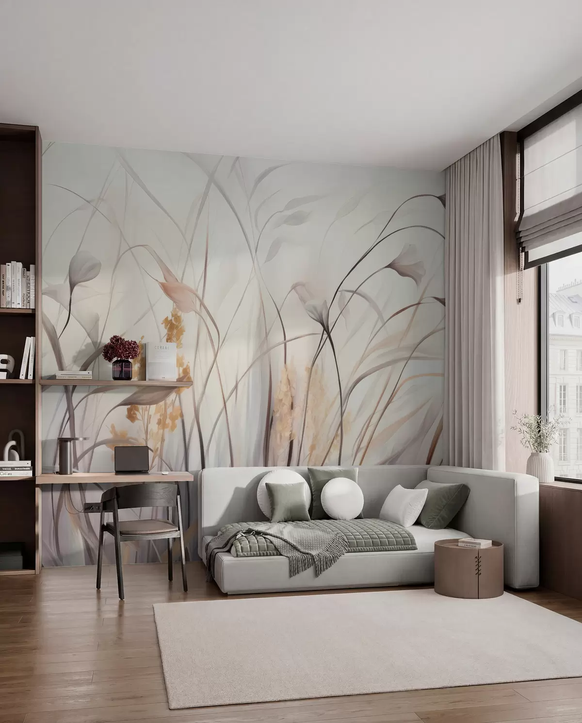 murales de pared Flores secas w05938