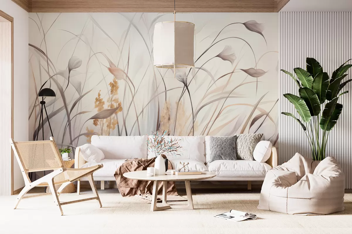 murales de pared Flores secas w05938