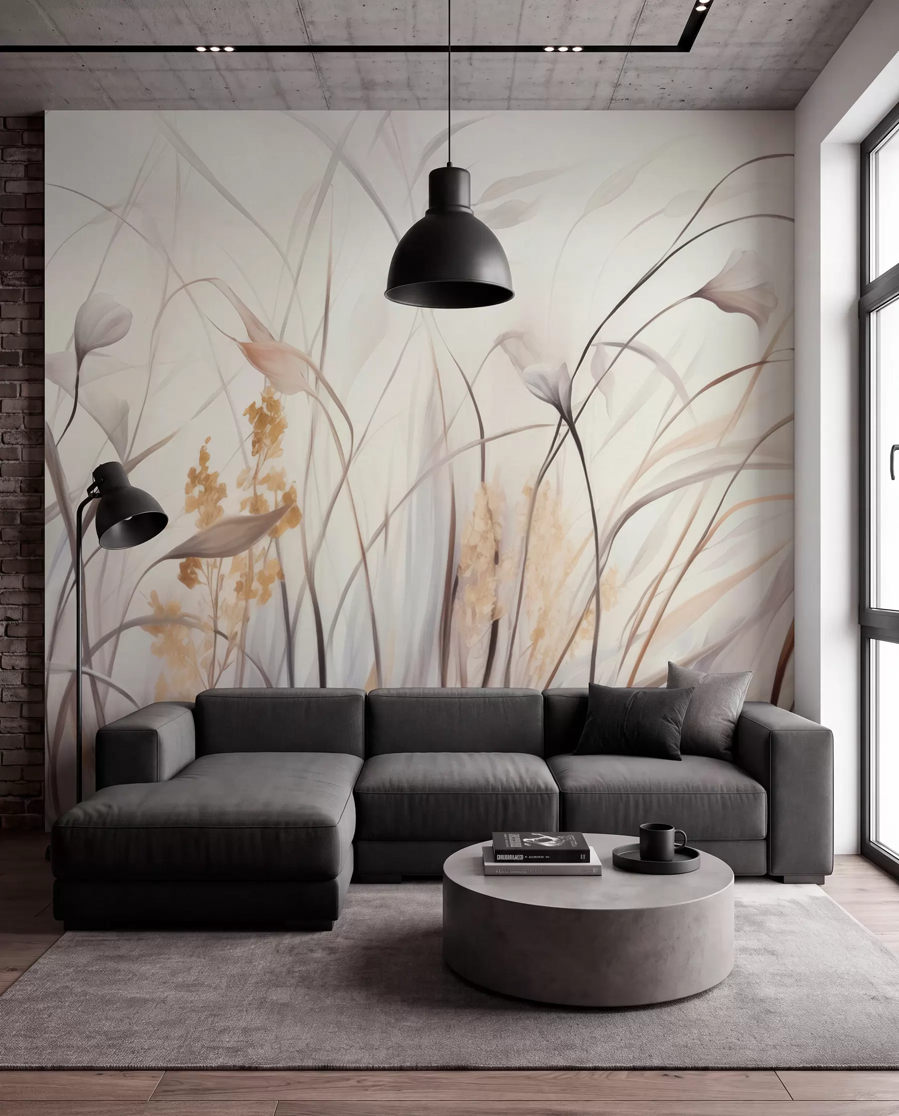 murales de pared Flores secas w05938
