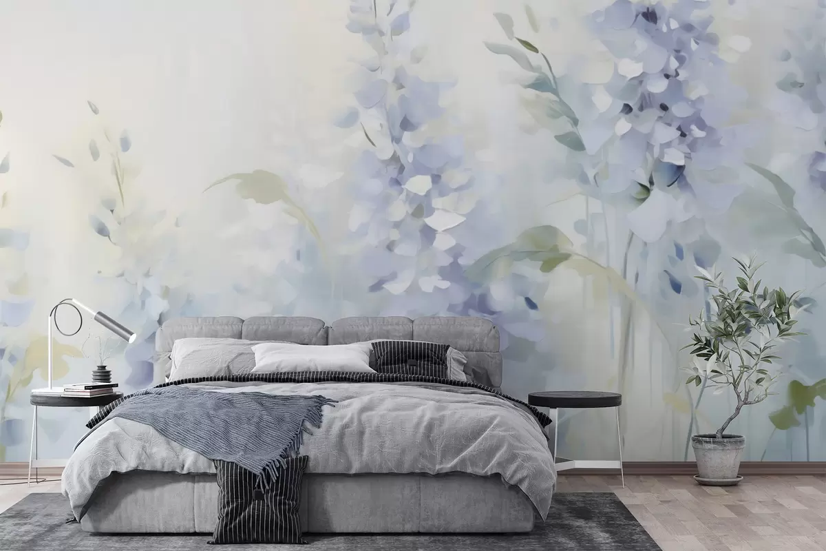 murales de pared flores abstractas w05995