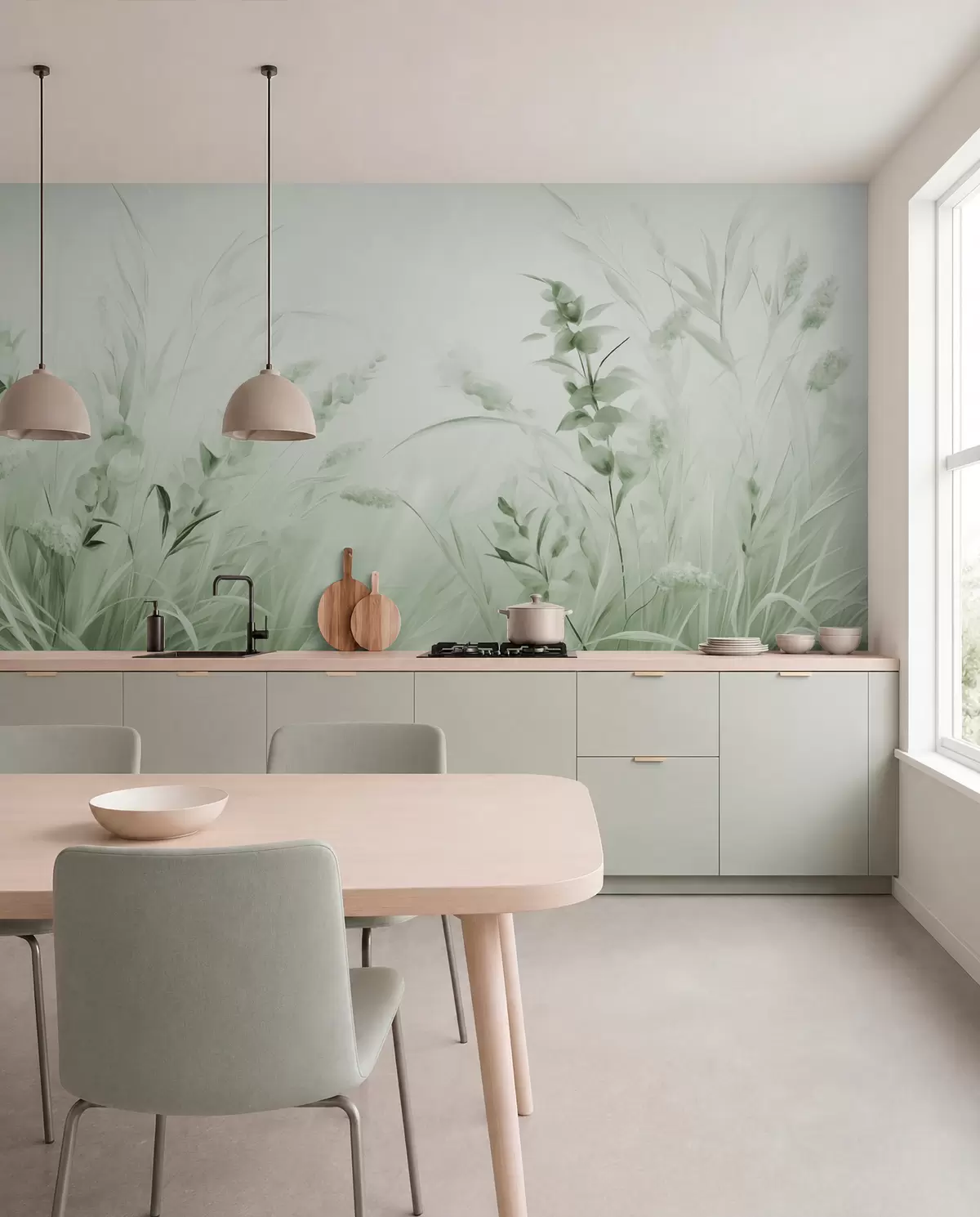 murales de pared Campo de flores w05913v1