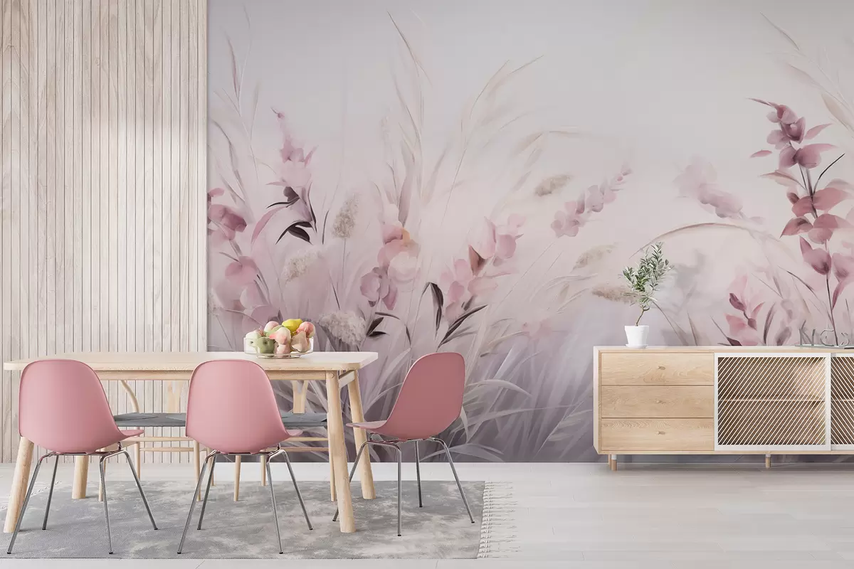 murales de pared Campo de flores w05913v2