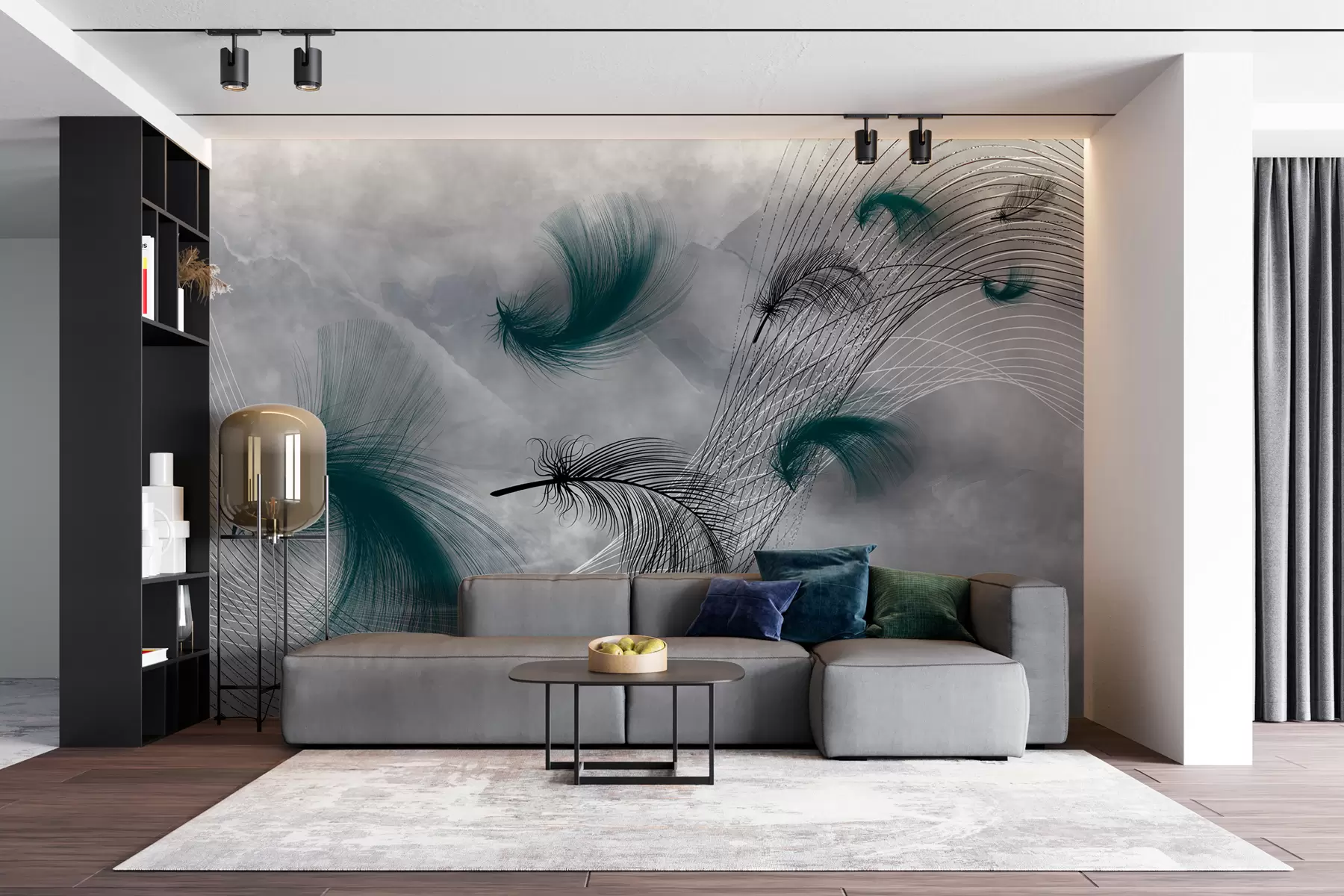 murales de pared Plumas en el viento u80391