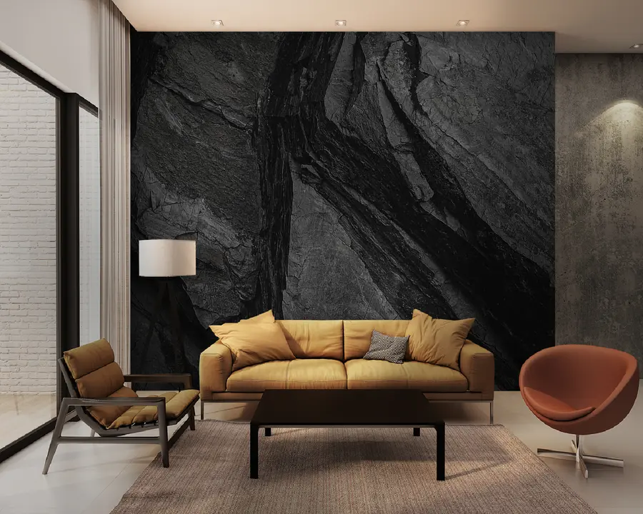 murales de pared Marrón, madera y roca madre u33043