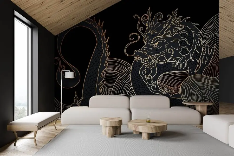 murales de pared Dragón chino u72948