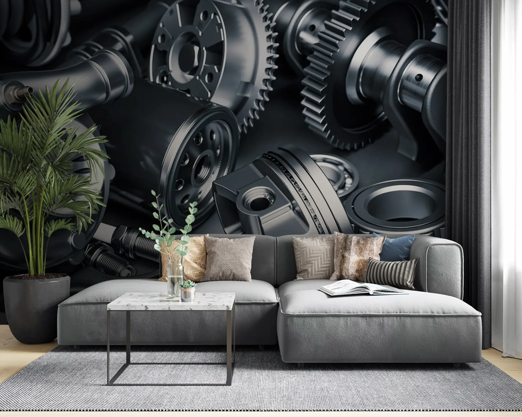 murales de pared Neumático automotriz, producto y diseño automotriz u72813
