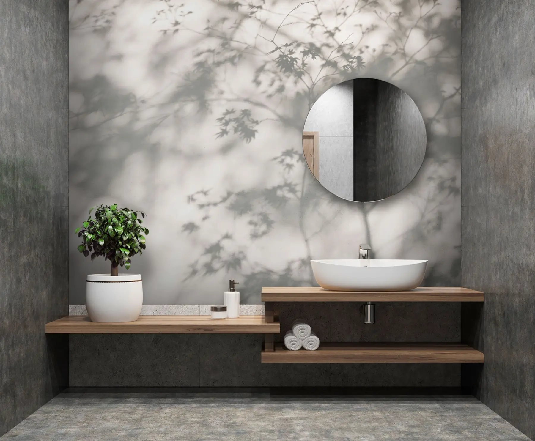 murales de pared Sombra en la pared u79829