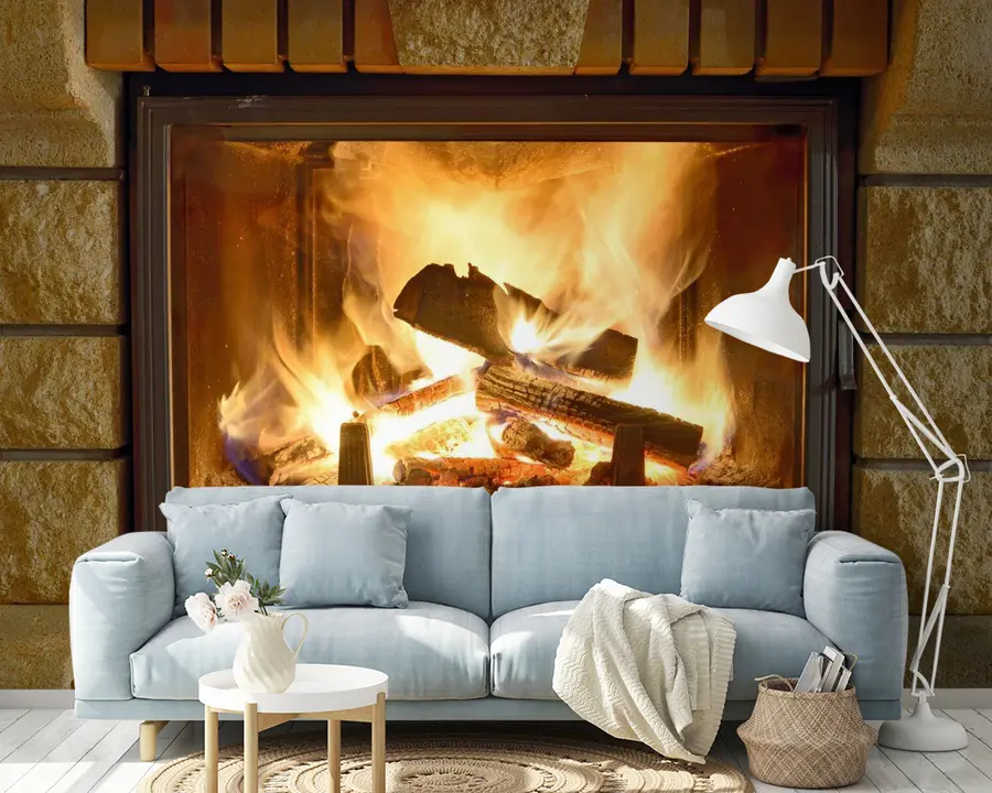 murales de pared Propiedad, leña y hogar u57351