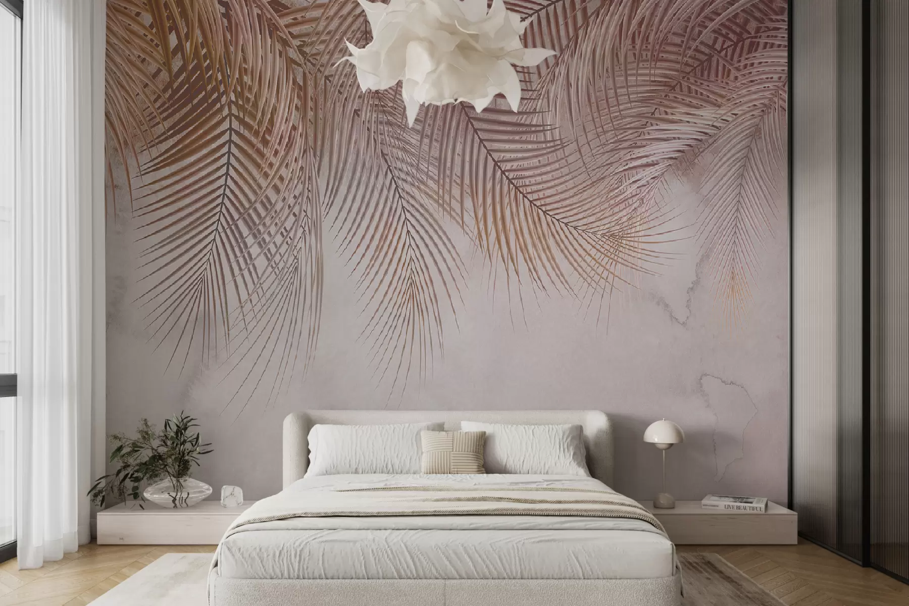 murales de pared Hojas tropicales en un bosque nebuloso u73826