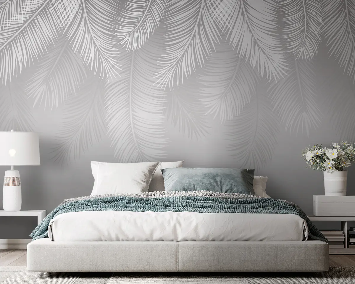 murales de pared Agua, planta y nube u93109