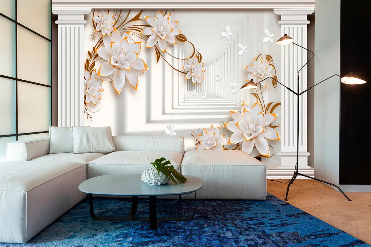 murales de pared Flores y columnas u93693