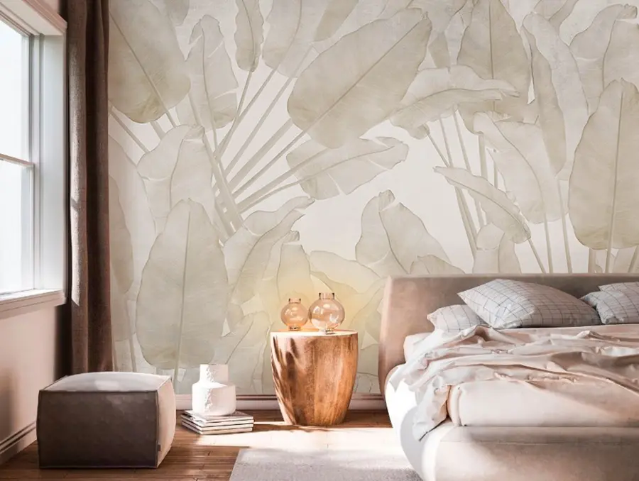 murales de pared Banana hojas tendencia u73963