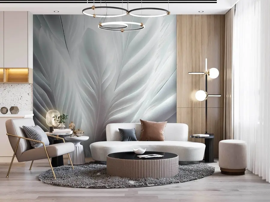 murales de pared Plumas del día u73694