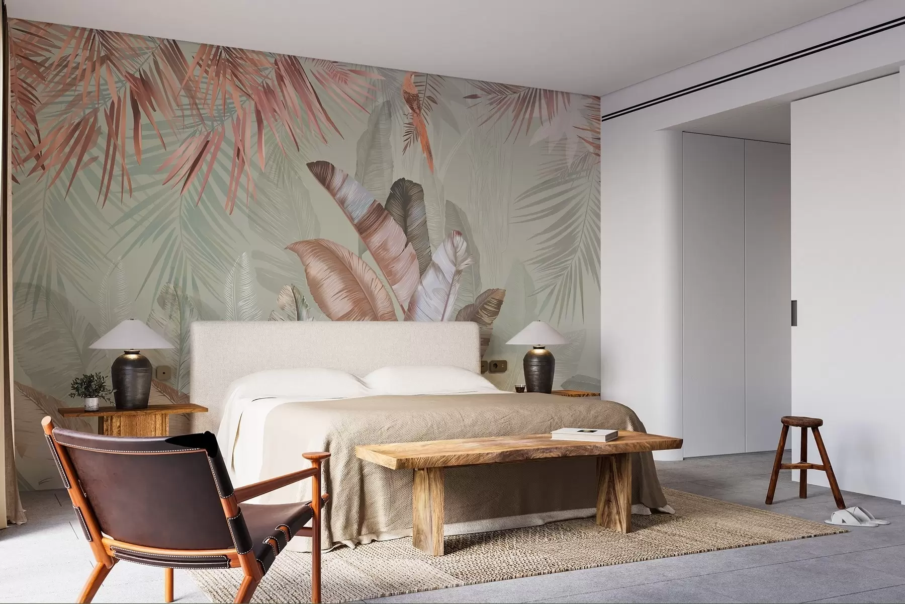 murales de pared trópicos y aves u50468v1