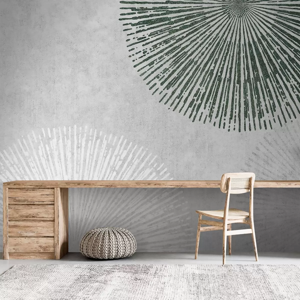 murales de pared Abstracción geométrica del patrón de Japón u74078