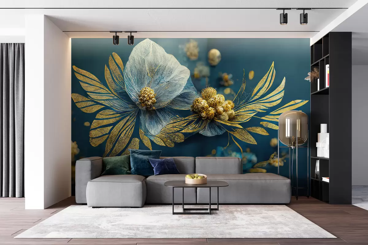 murales de pared Cielo de Flores 3d u74142
