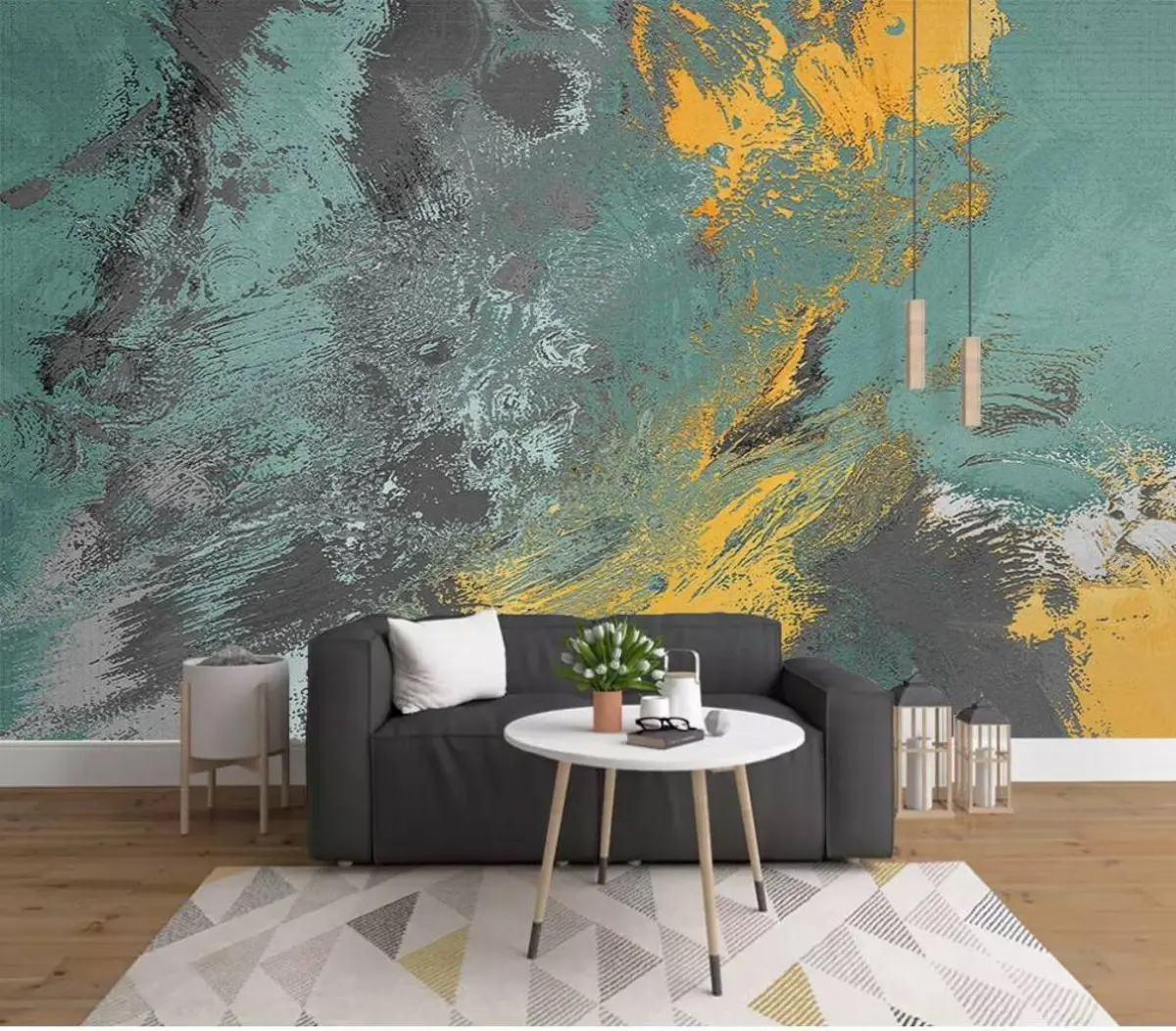 murales de pared Marrón, pintura y pintura artística. u27731