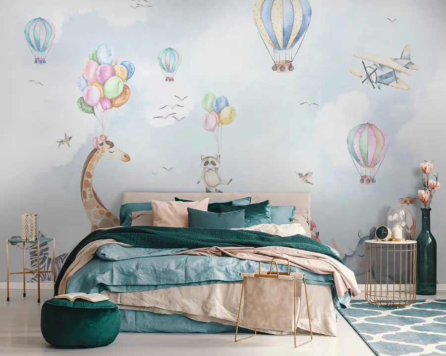 murales de pared Espectáculo de animales en el aire u59757v2