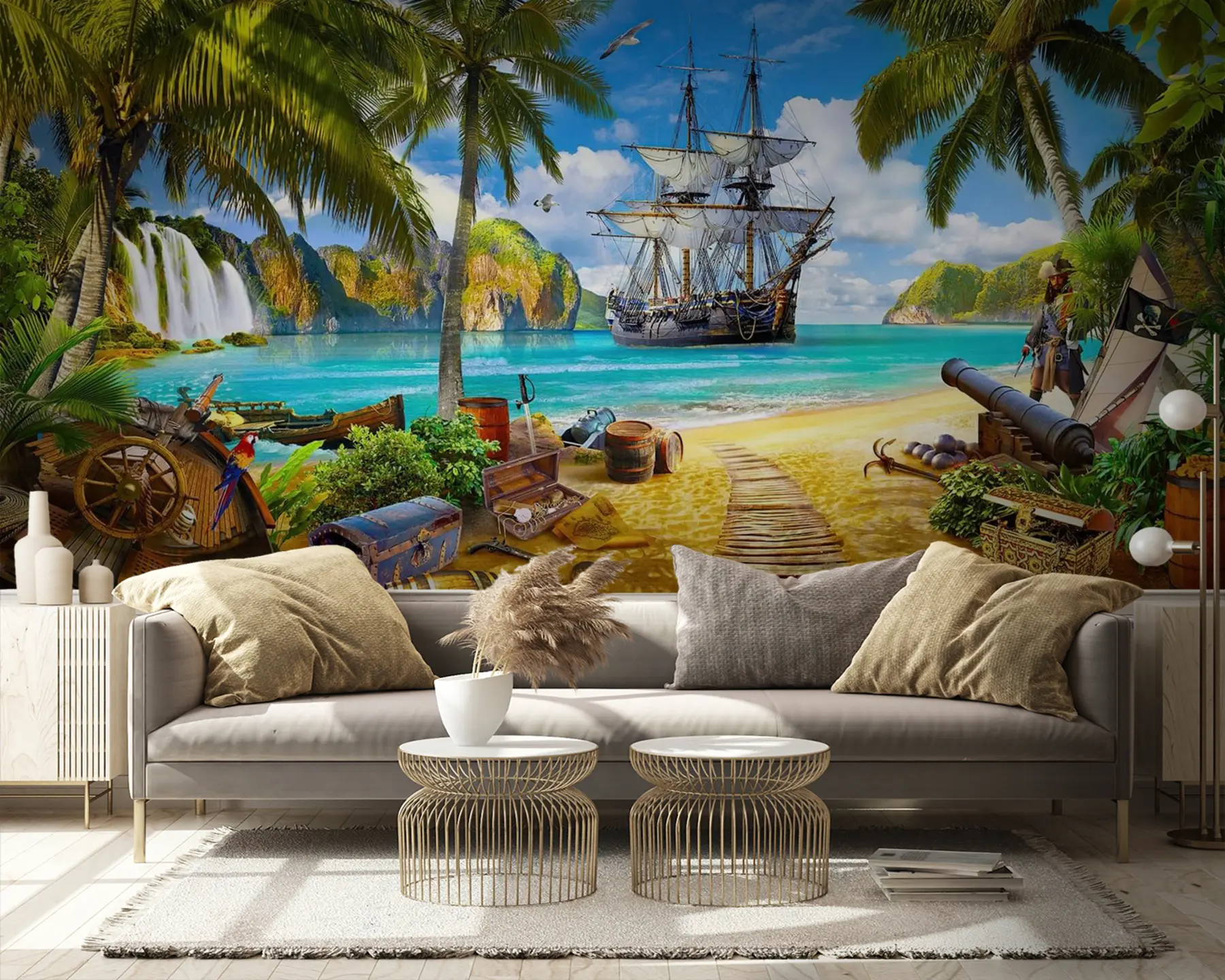 murales de pared Agua, nube y cielo u59784v3