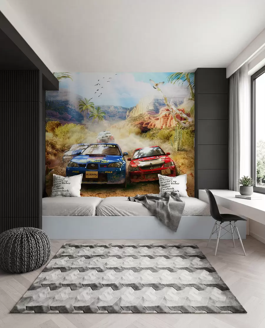 murales de pared Rally por el cañón u64438