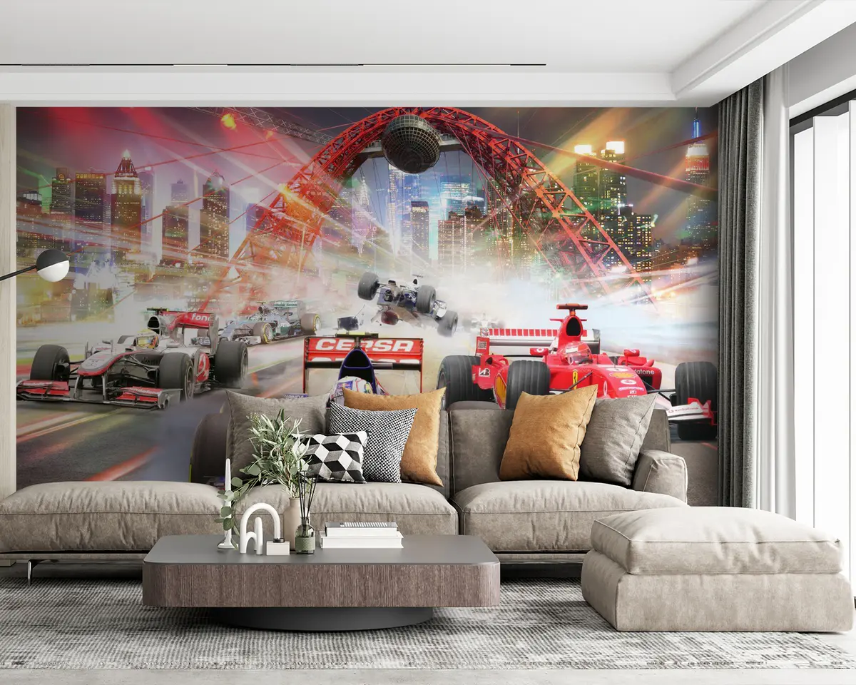 murales de pared Rueda, neumático y coche u64439