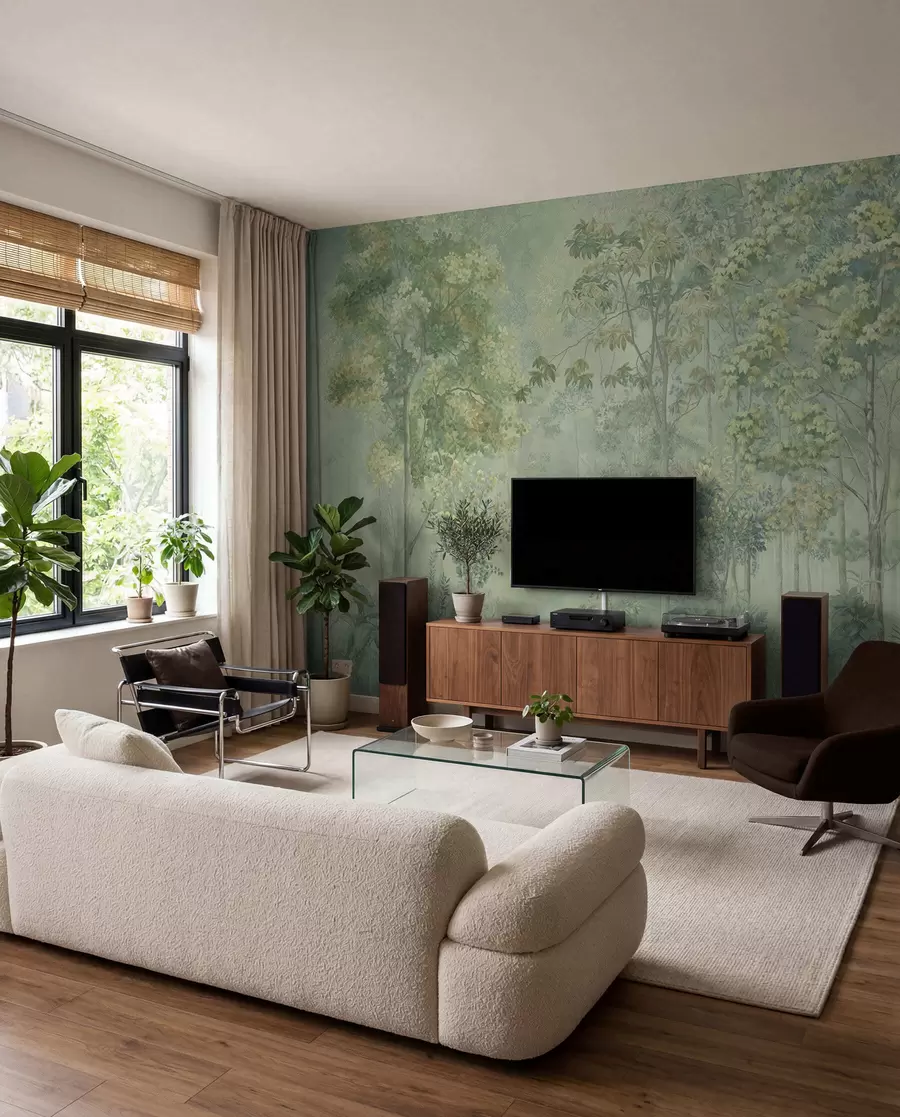 murales de pared Boceto del bosque — Musgo u78448v1