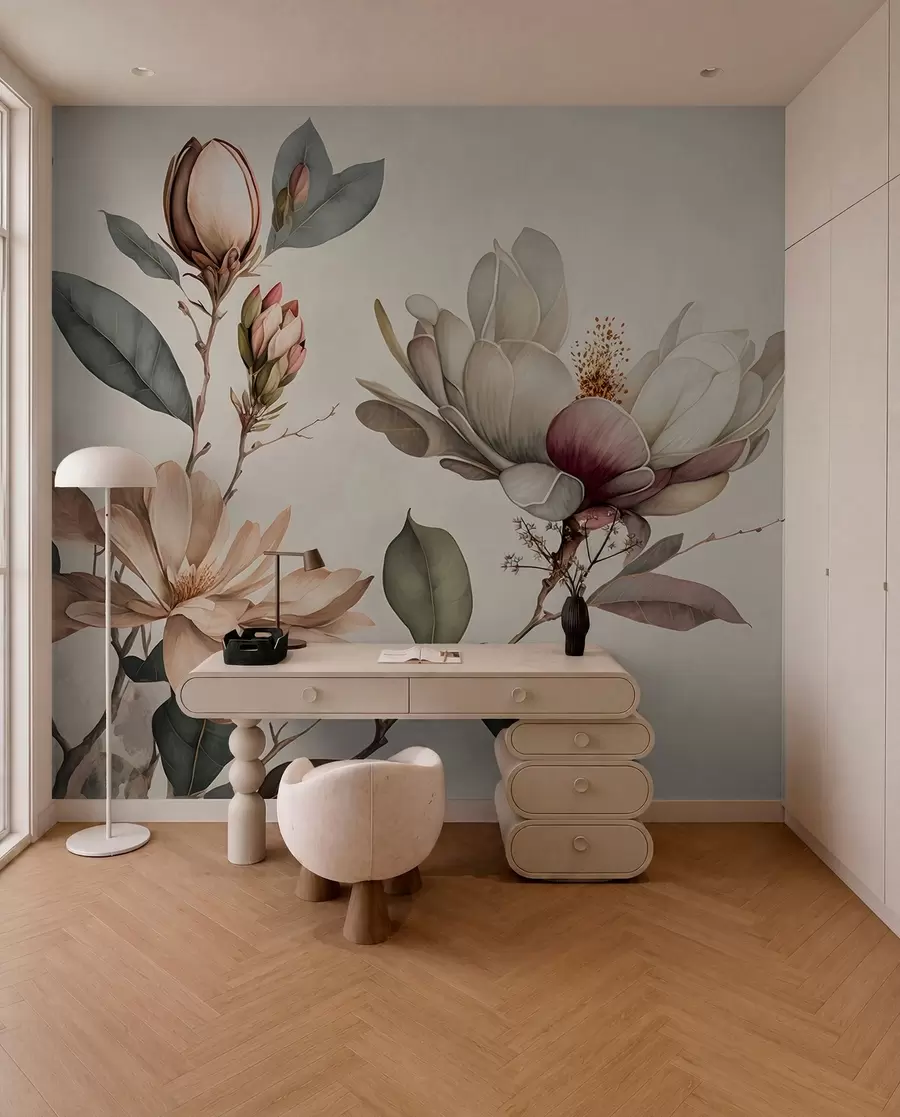 murales de pared Ilustración de Magnolia u93020