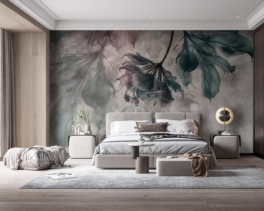 murales de pared Delicadas ramas translúcidas u93927