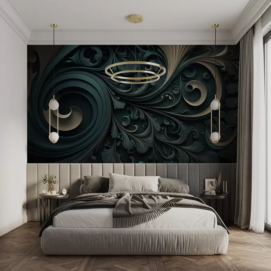 murales de pared Fondo diseñado con formas geométricas u74823