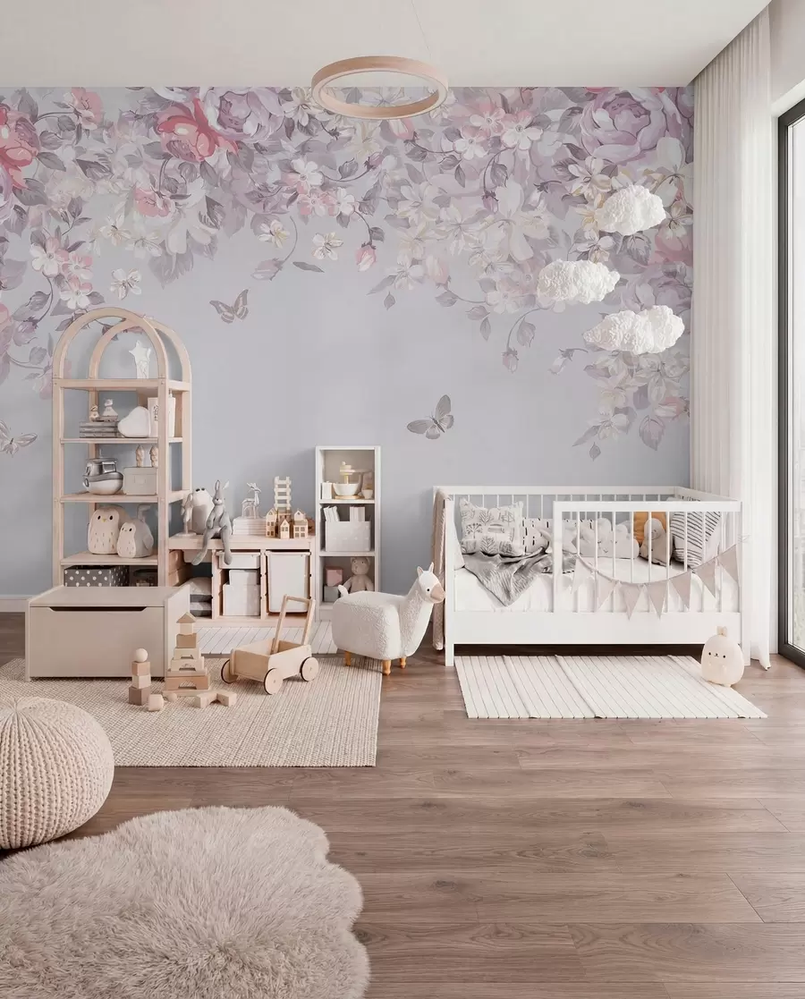 murales de pared Arco de flores lilas u94295