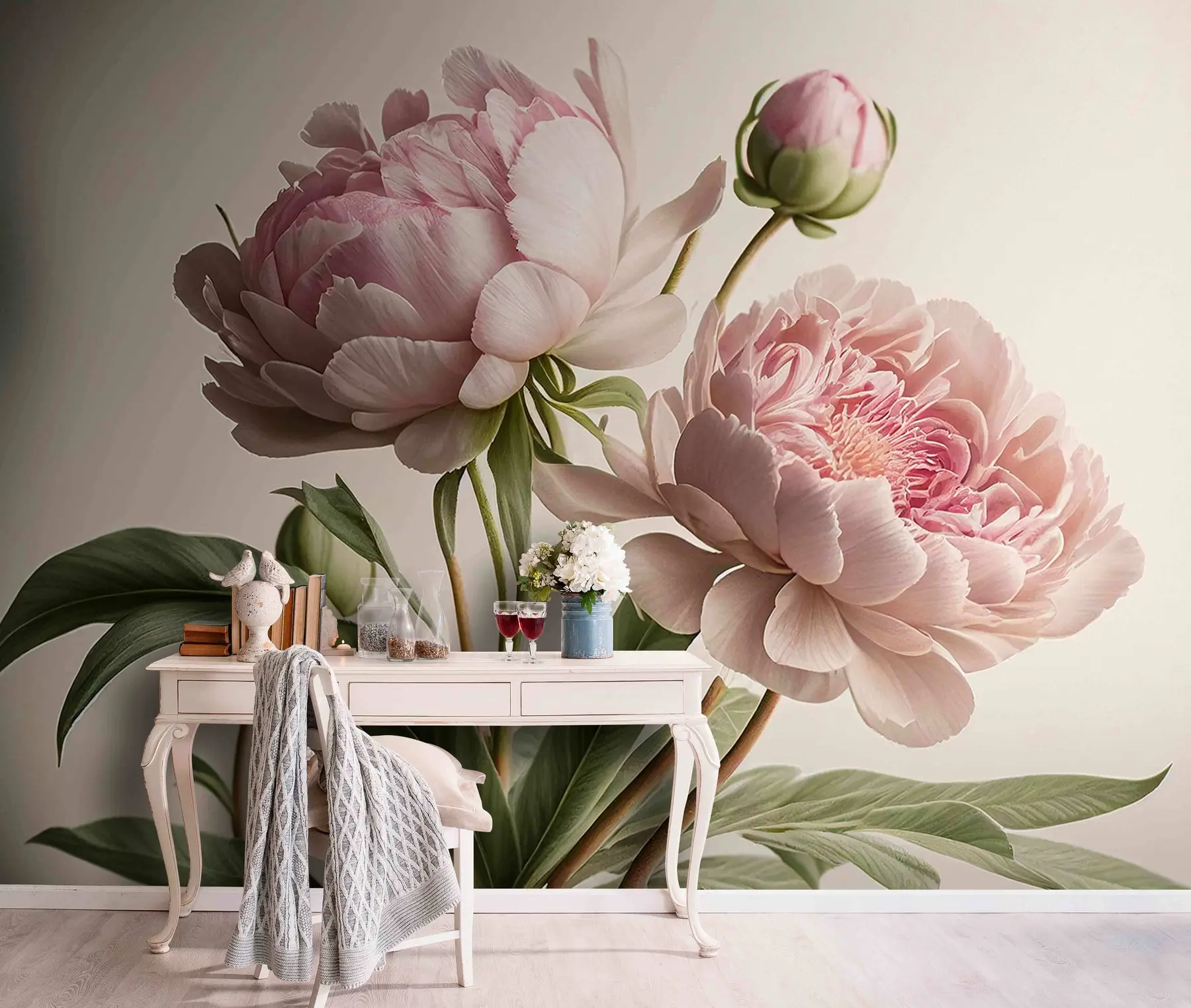murales de pared flores de acuarela u70658