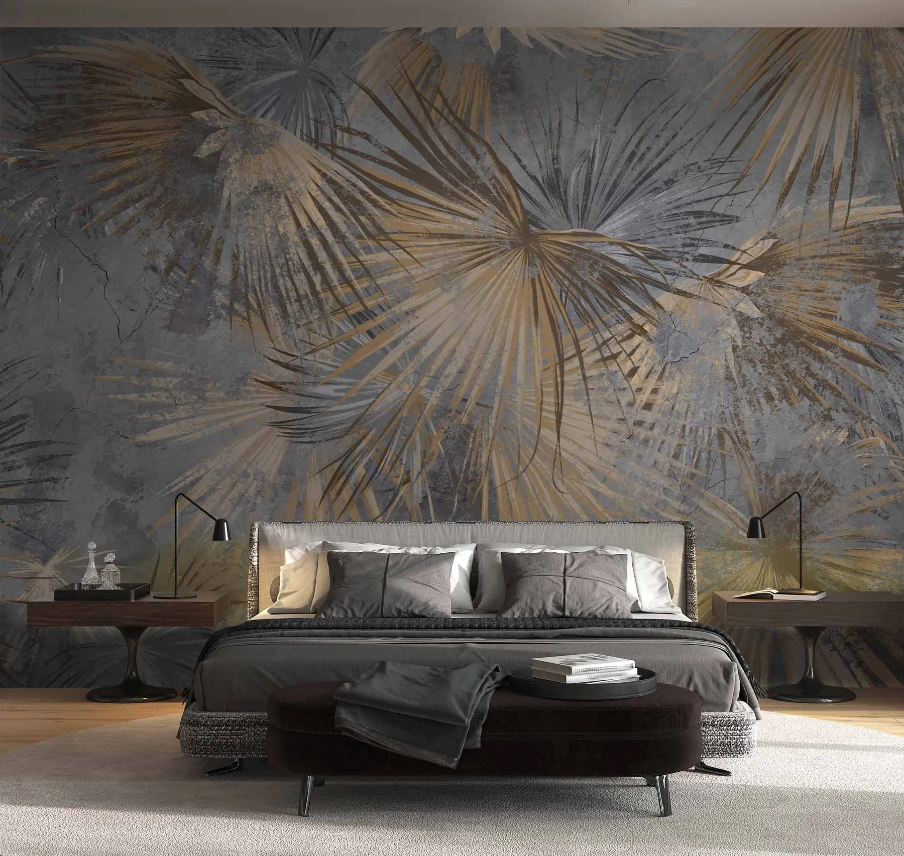 murales de pared palma de la mano u75787