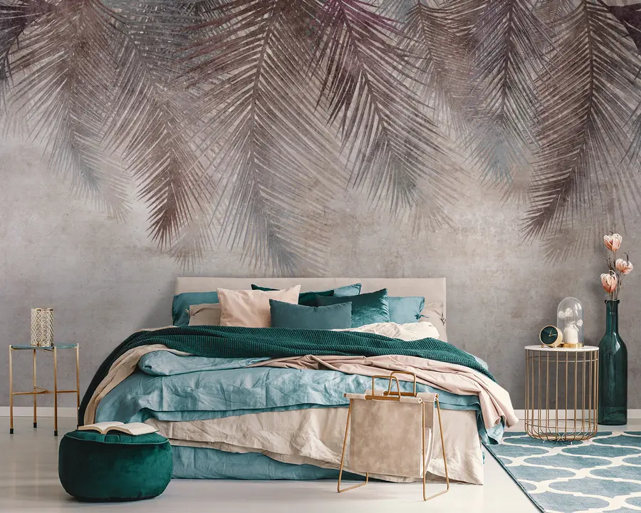 murales de pared Hojas de palma u94835