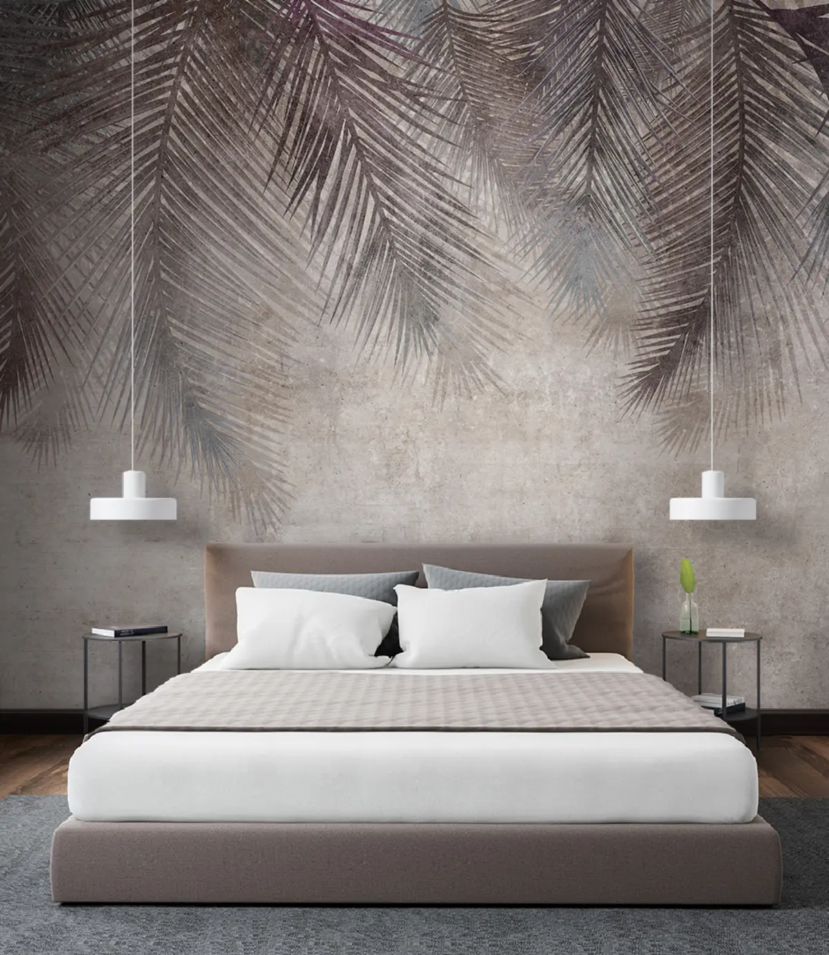 murales de pared Hojas de palma u94835