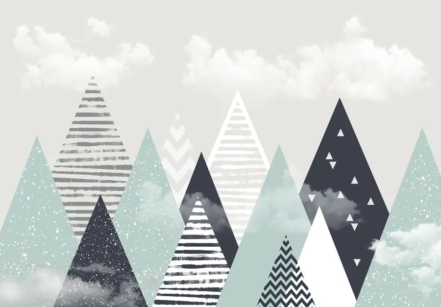 murales de pared Montañas escandinavas para una habitación infantil u94604