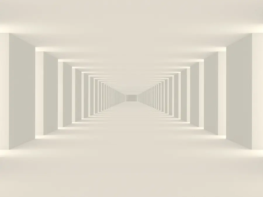 murales de pared Sala de luz vacía blanca u95066