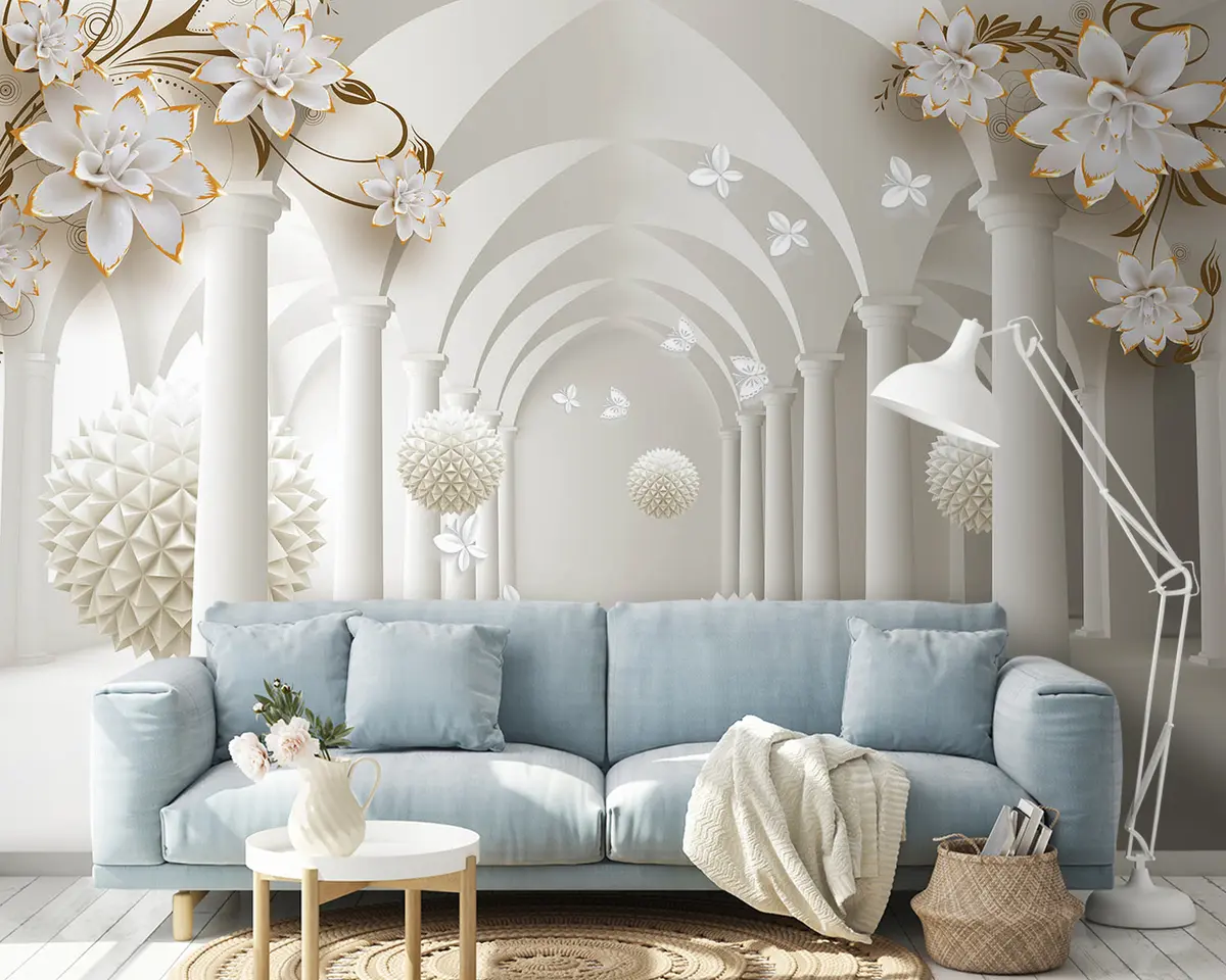 murales de pared Esferas puntiagudas en el túnel u94966