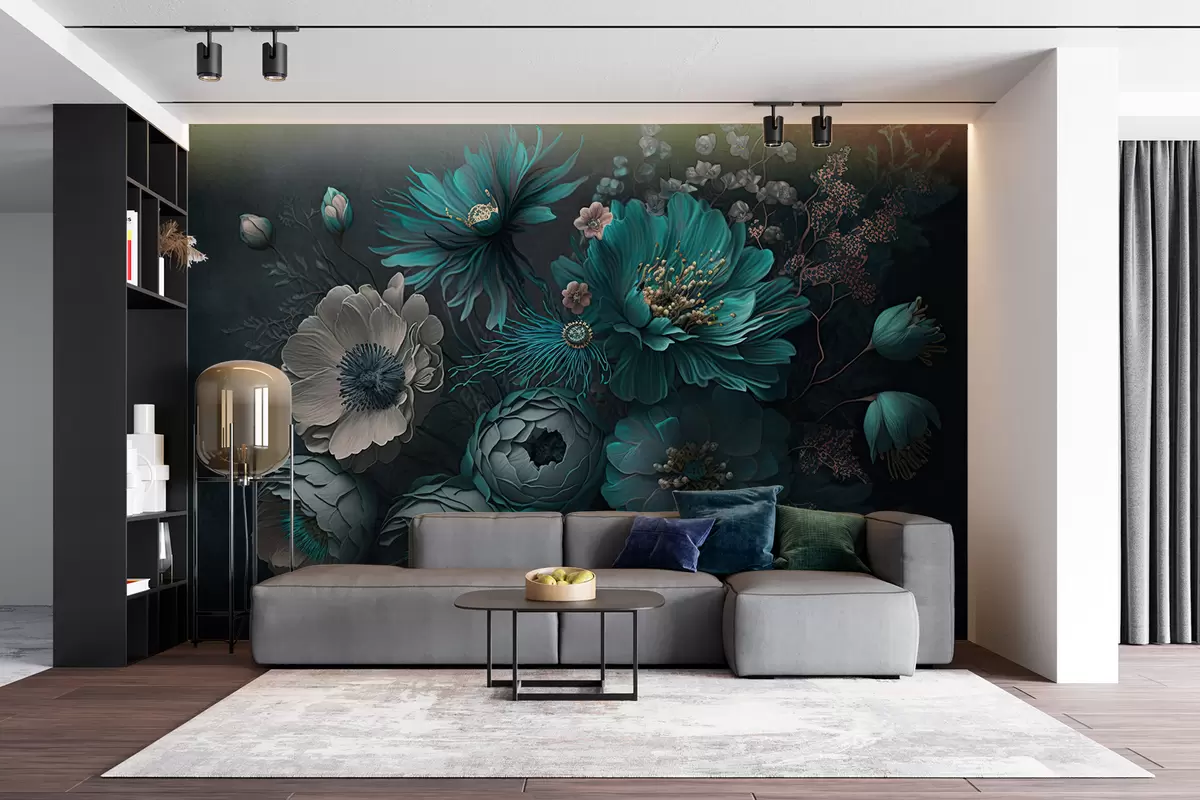 murales de pared flores de la mañana u75405