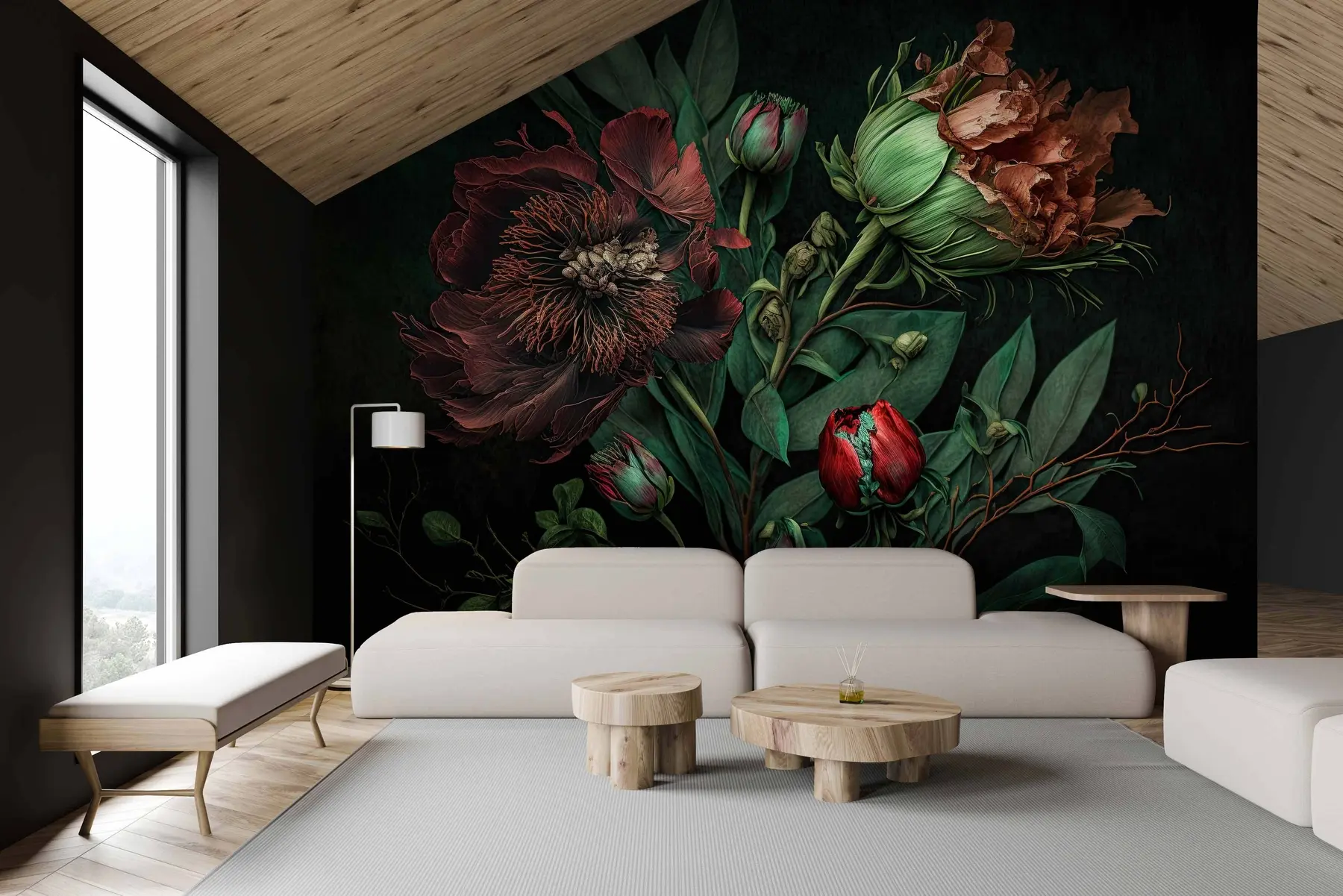 murales de pared noche de primavera u75408