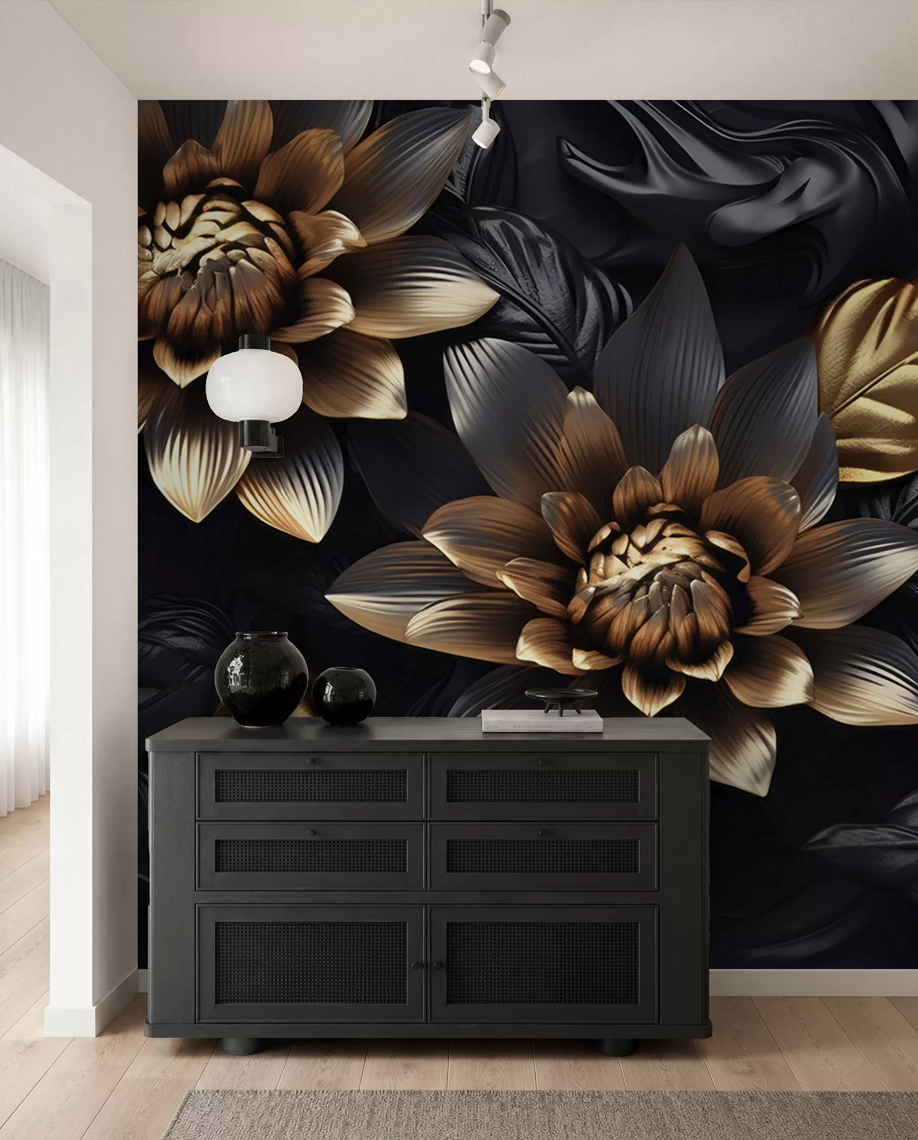 murales de pared Flor de bronce u95244