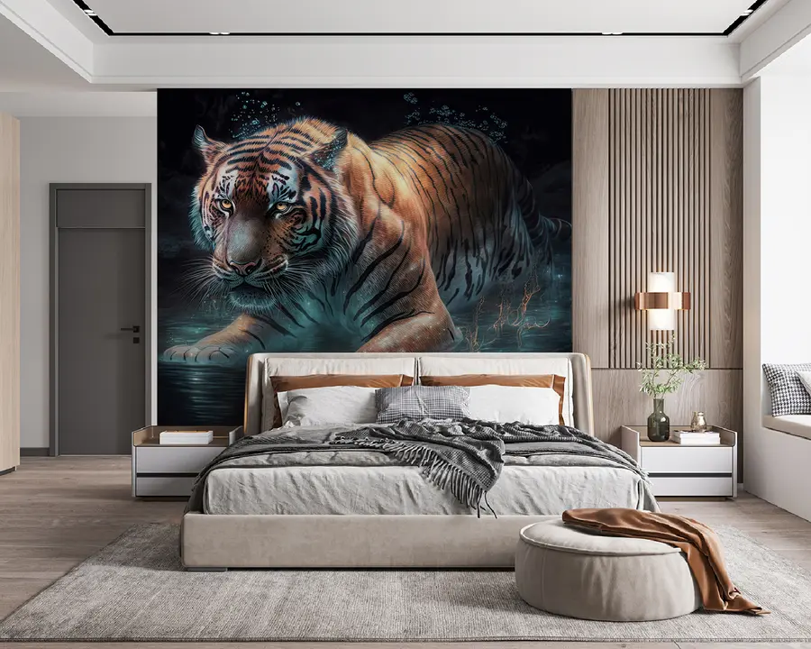 murales de pared hermoso tigre u95622