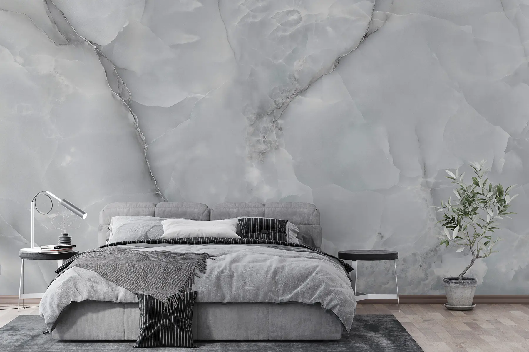 murales de pared Mármol como el hielo u12050