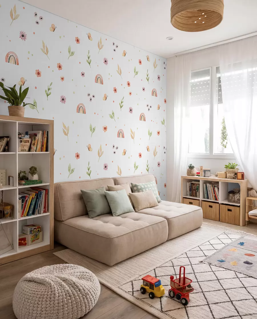 murales de pared Dibujo de acuarela infantil u96608