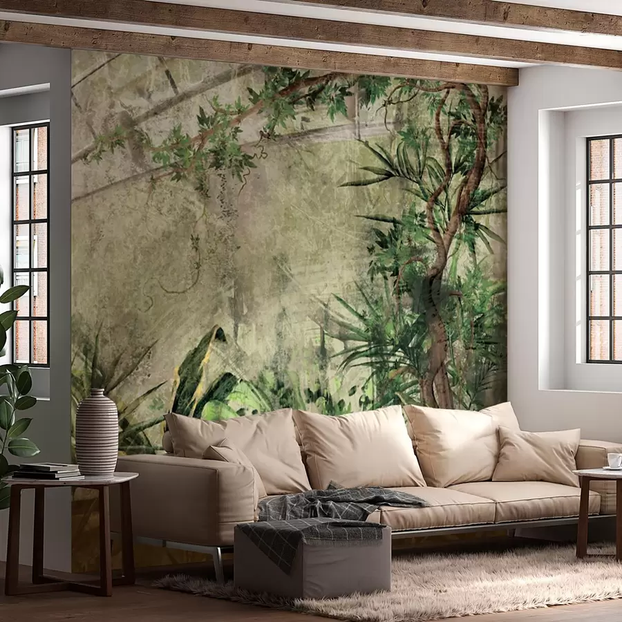 murales de pared Matorrales, plantas y árboles de la selva tropical u96932