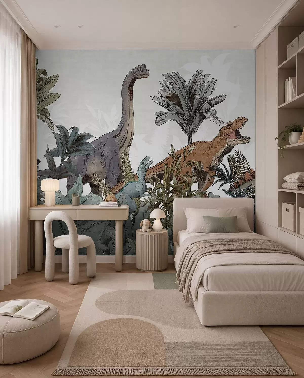 murales de pared Parque de grandes dinosaurios u96938