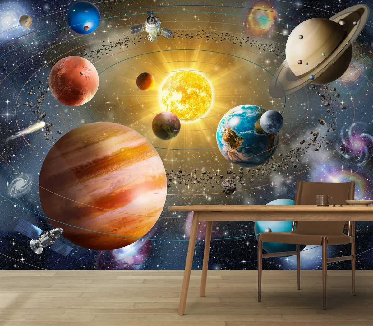 murales de pared Espacio encantador, sistema solar. u97222