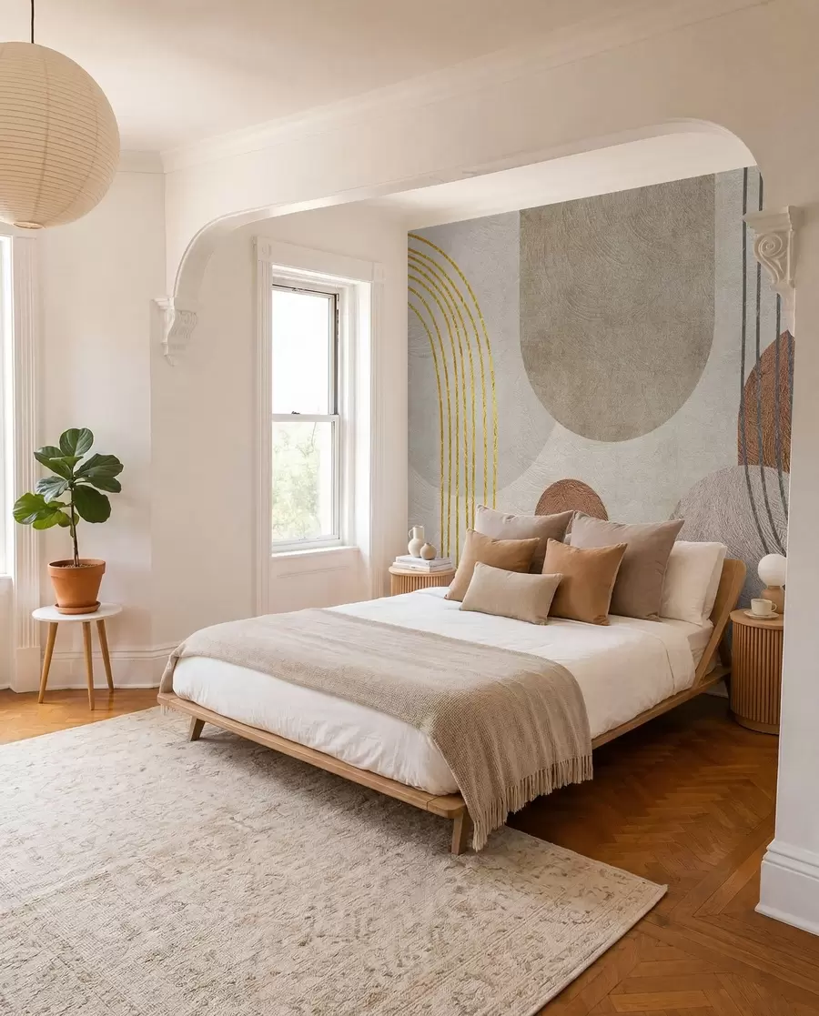 murales de pared Arcos de ocre y arcilla u97255