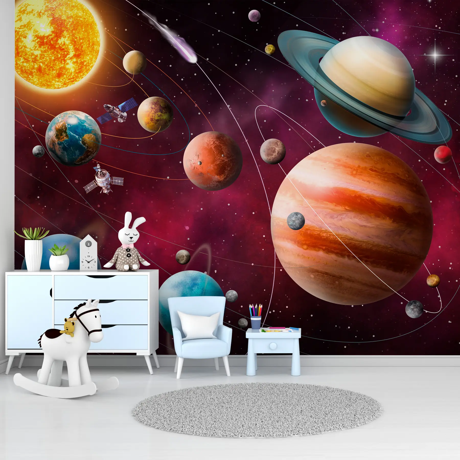 murales de pared Objetos espaciales del sistema solar. u97423