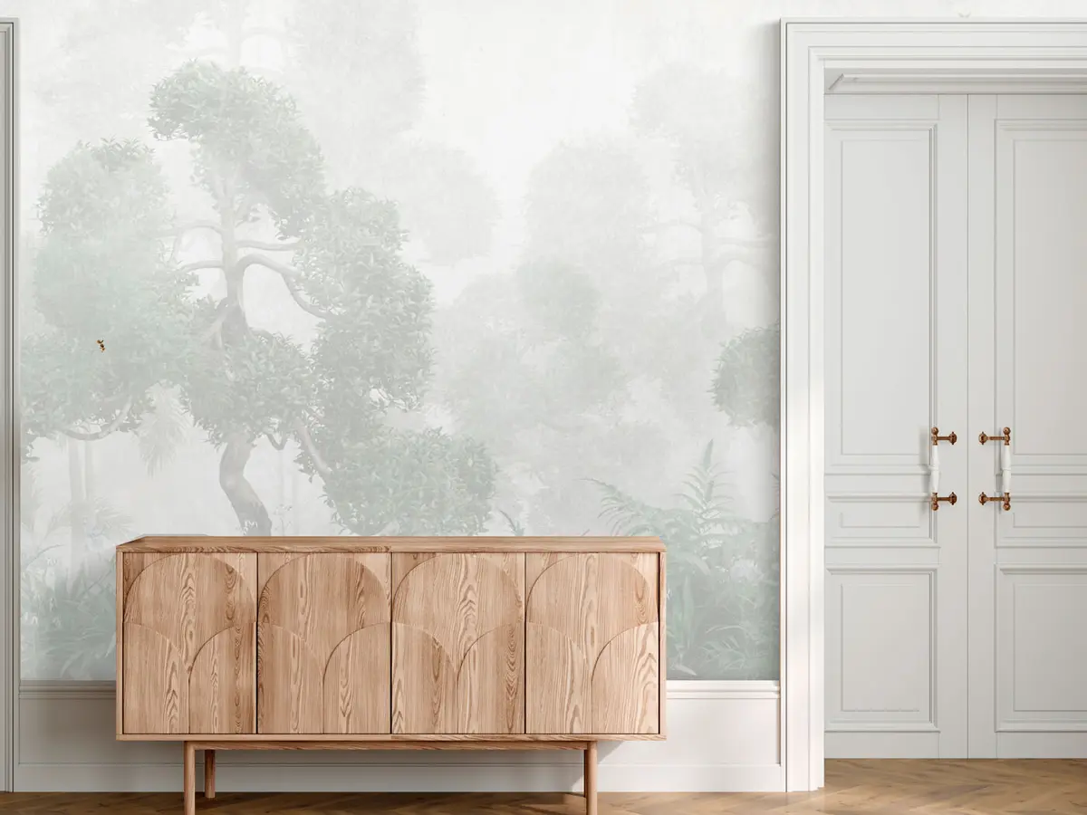 murales de pared Árboles y hojas tropicales. u97399