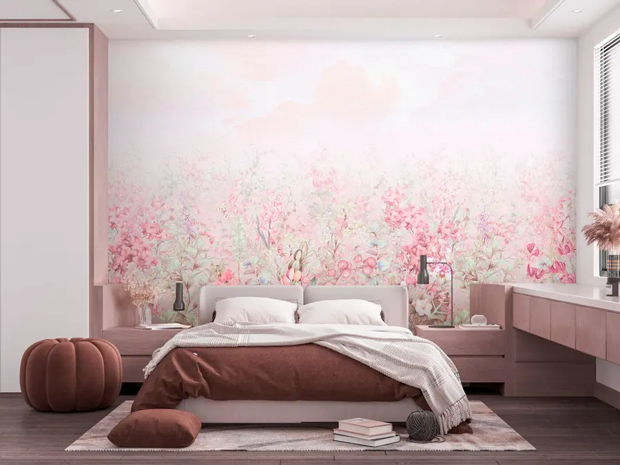 murales de pared flores en relieve 3d u97407